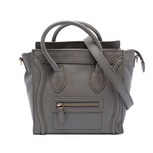 Pre-Loved Celine Nano Leather Luggage Tote